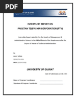 Download Internship Report on PTV by Amer Sultan by Amer Sultan SN128124191 doc pdf