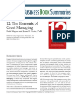 12_The Elements of Great Managing