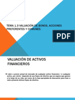 Valuacion de Bonus, Acciones Preferentes