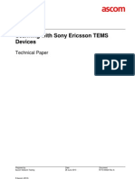 Scanning With Sony Ericsson TEMS Devices -- Technical Paper