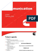 Communication: Ccew February 2009