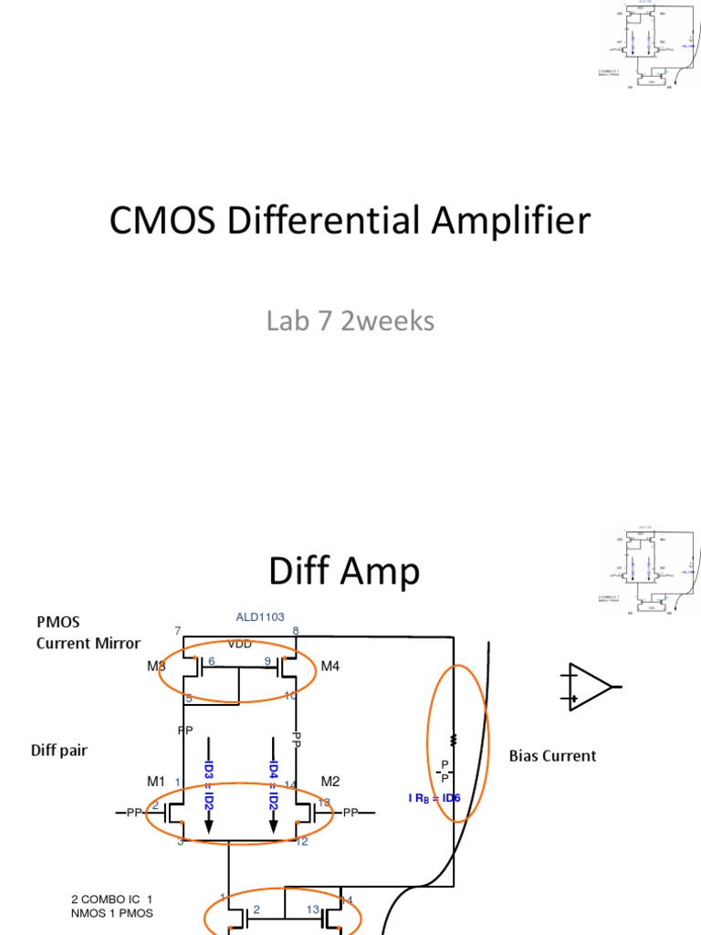 CMOS Differential Amplifier Design | PDF | Cmos | Electronics
