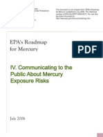 IV. Communicating To The Public About Mercury Exposure Risks