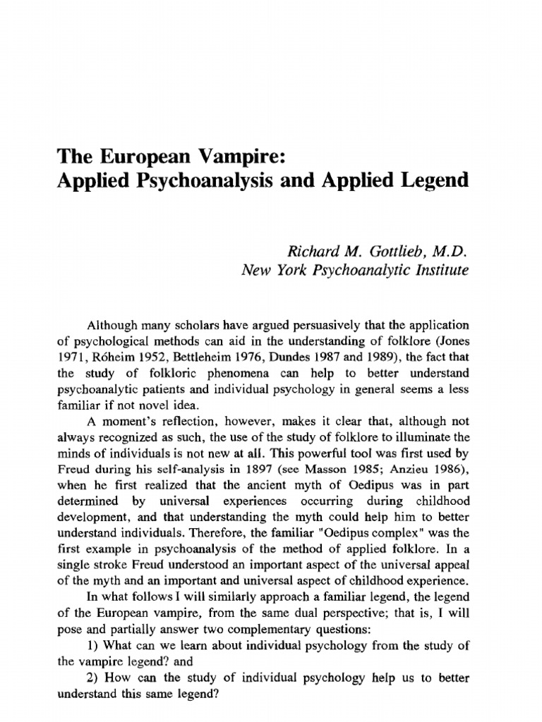 vampire research paper