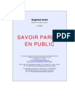 Savoir Parler en Public