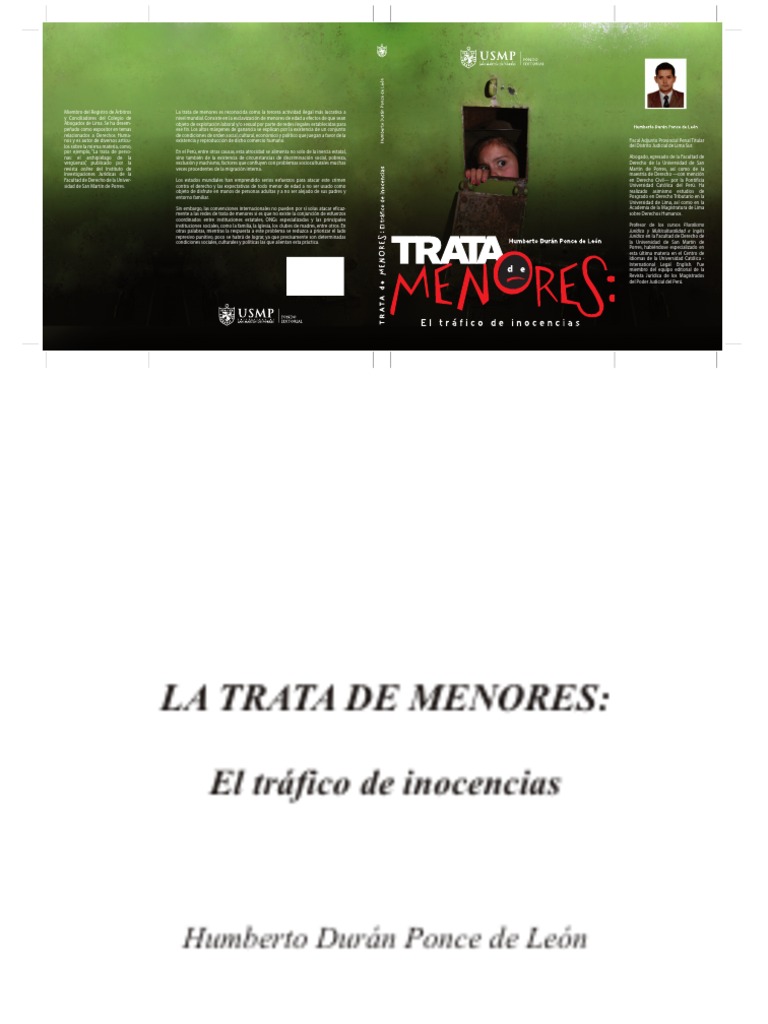 La Trata de Menores Humberto Duran Ponce de Leon Lima Perú