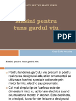 Masini Si Instalatii Pentru Spatii Verzi