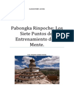 Pabongka Rinpoche Siete Puntos de Adiestramiento de La Mente