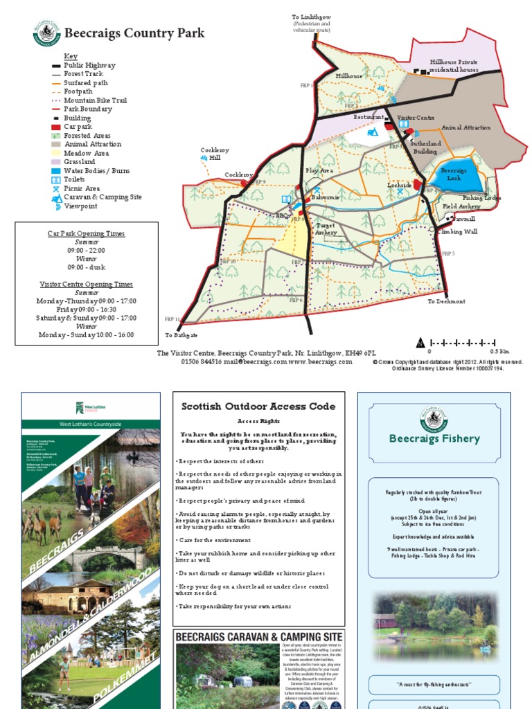 Beecraigs Country Park Map Beecraigs Park Map | Pdf