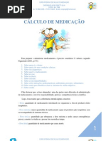 Calculos de Medicacao