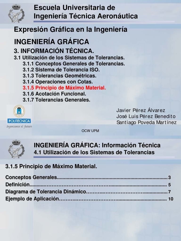 Principio de Máximo Material en GD&T | PDF | Tolerancia de ingeniería ...