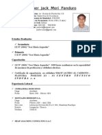 Curriculum Vitae Jimber