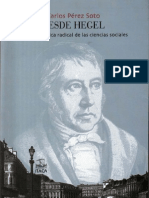 Perez Soto, Carlos - Desde Hegel. Para Una Critica Radical de Las Ciencias Sociales