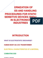  Handling Procedures For Static Sensitive Devices and Electro Static Discharge Phenomenon