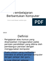 Pembelajaran Berbantukan Komputer