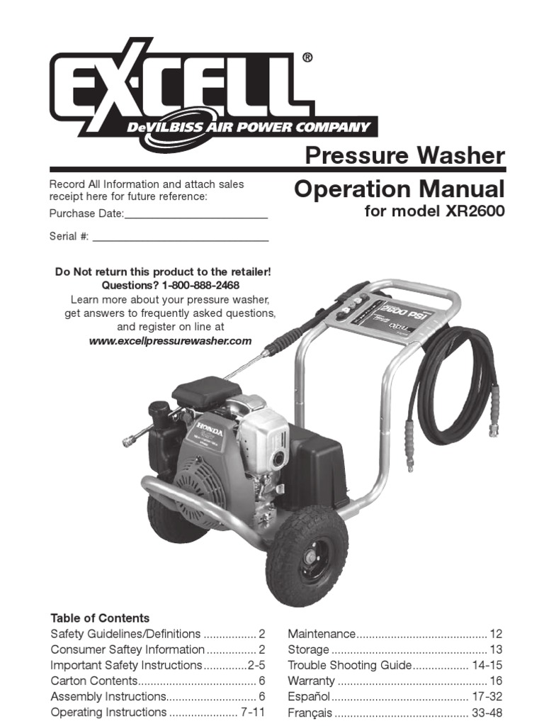 Xr2600 2024 pressure washer