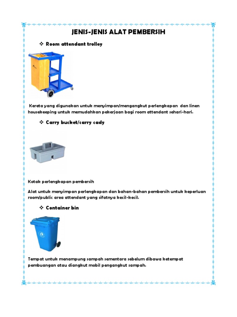 Makalah Alat Dan Bahan Pembersih