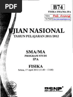 Download Pembahasan Soal UN Fisika SMA 2012 Paket B74 Zona D by Mustofa Ahmad Muzakir SN128194583 doc pdf