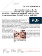 SAFC Biosciences - Technical Bulletin - Cell Culture Media Manufactured in the Air Classifier Mill is Chemically Equivalent and Performs Comparably to Media Manufactured in the Continuous Pin Mill and in Ball Mills