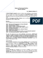 Ideas en Psicología Política. Harold Lasswell