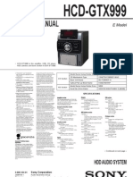 Sony HCD-GTX999 PDF