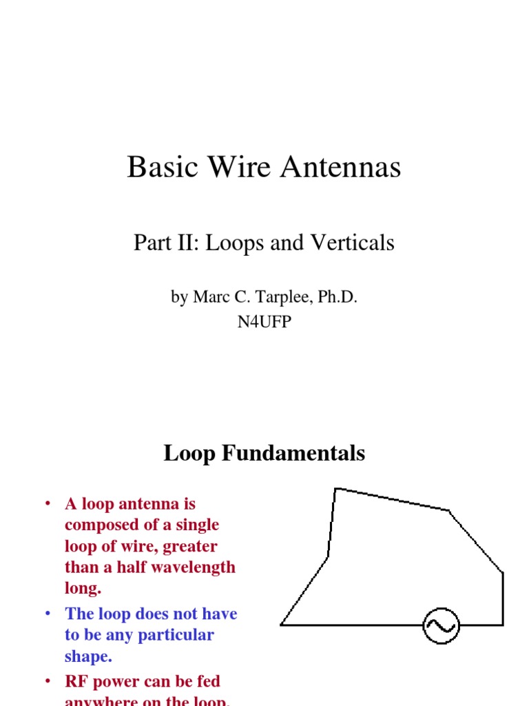 Basic Antennas Part II Antenna (Radio)