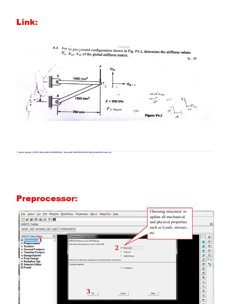 Ansys Mechanical APDL Lecture 1 by Haydar Alsalami From IRAQ - Hilla ...