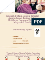 Pengaruh Budaya Manusia Terhadap Agama Dan Aplikasinya Dalam