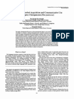 Savage Rumbaugh - Spontaneous Symbol Acquisition and Communicative Use by Pygmy Chimpanzees (Pan Paniscus)