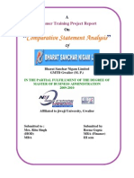 25424946 Comparative Statement Analysis of BSNL