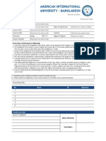 AIUB Assignment Cover Sheet