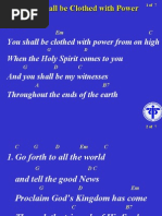 You Shall Be Clothed With Power