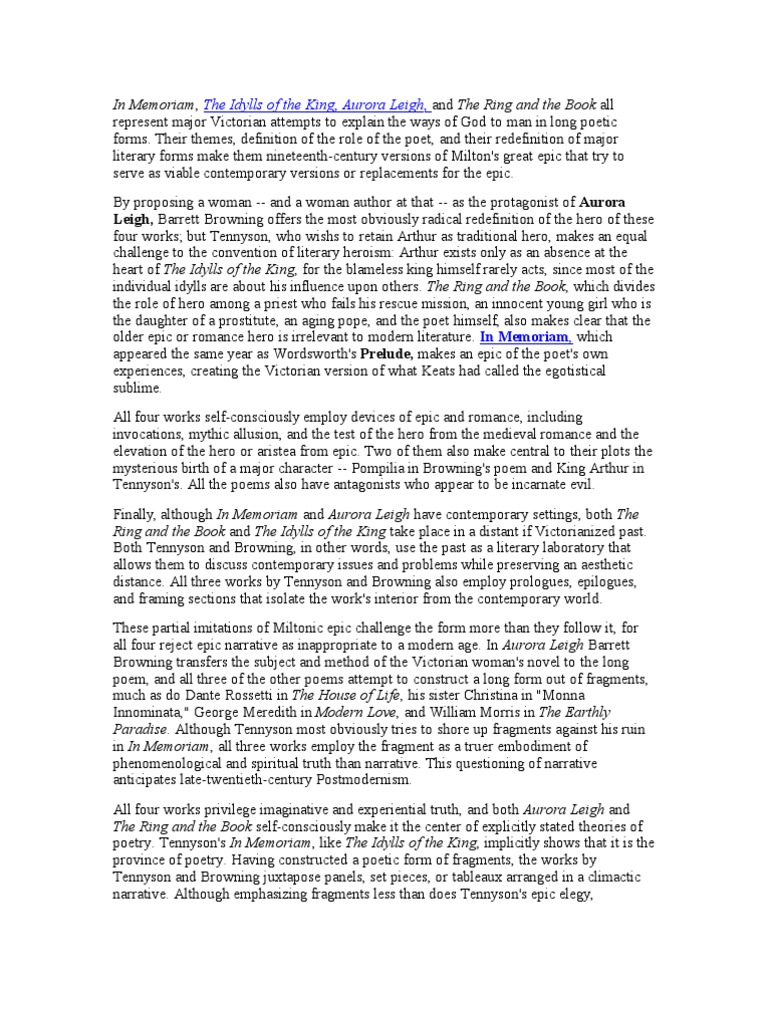 The Dramatic Monologue | PDF | Poetry | Epic Poetry