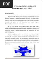 Download Impact of Globalisation Social and Cultural Values in India by Ziya Shaikh SN128221856 doc pdf