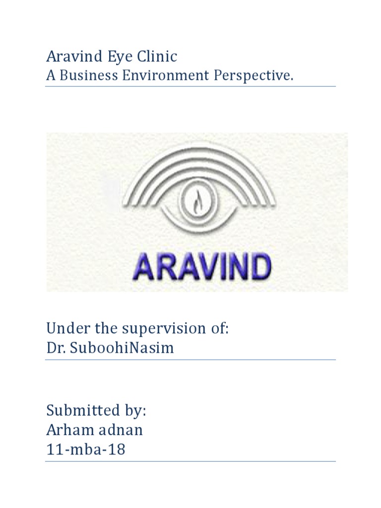 aravind eye care system case study ppt