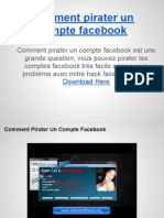 Comment Pirater Un Compte Facebook