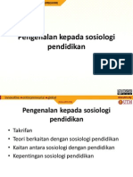 Topik 1 Pengenalan Sosio Pendidikan