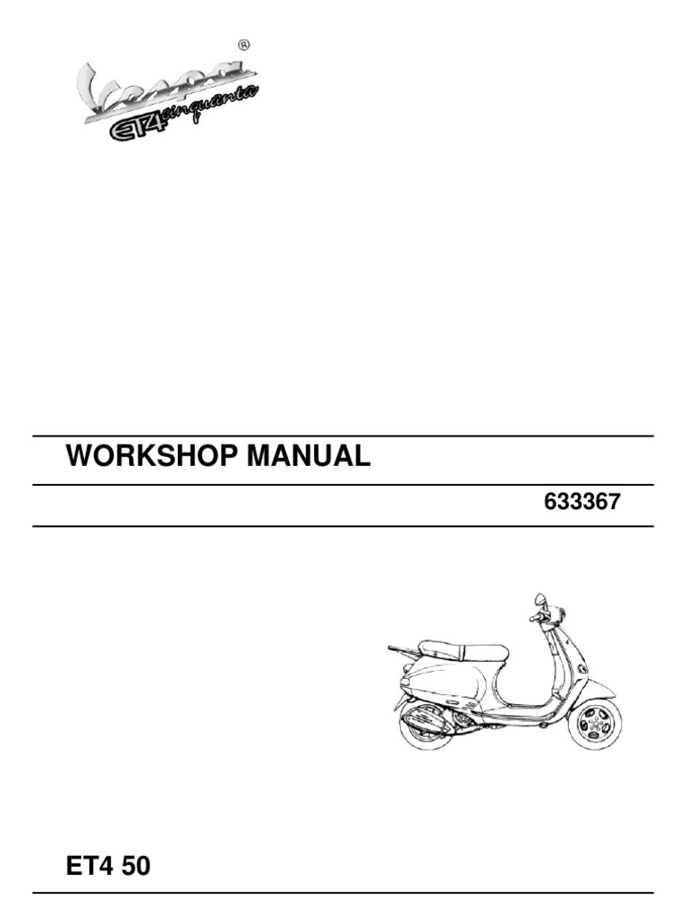 Manuale Officina Vespa 50 Special Pdf