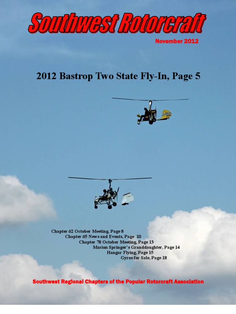 Southwest Rotorcraft Newsletter November 2012 | PDF | Internet Forum ...