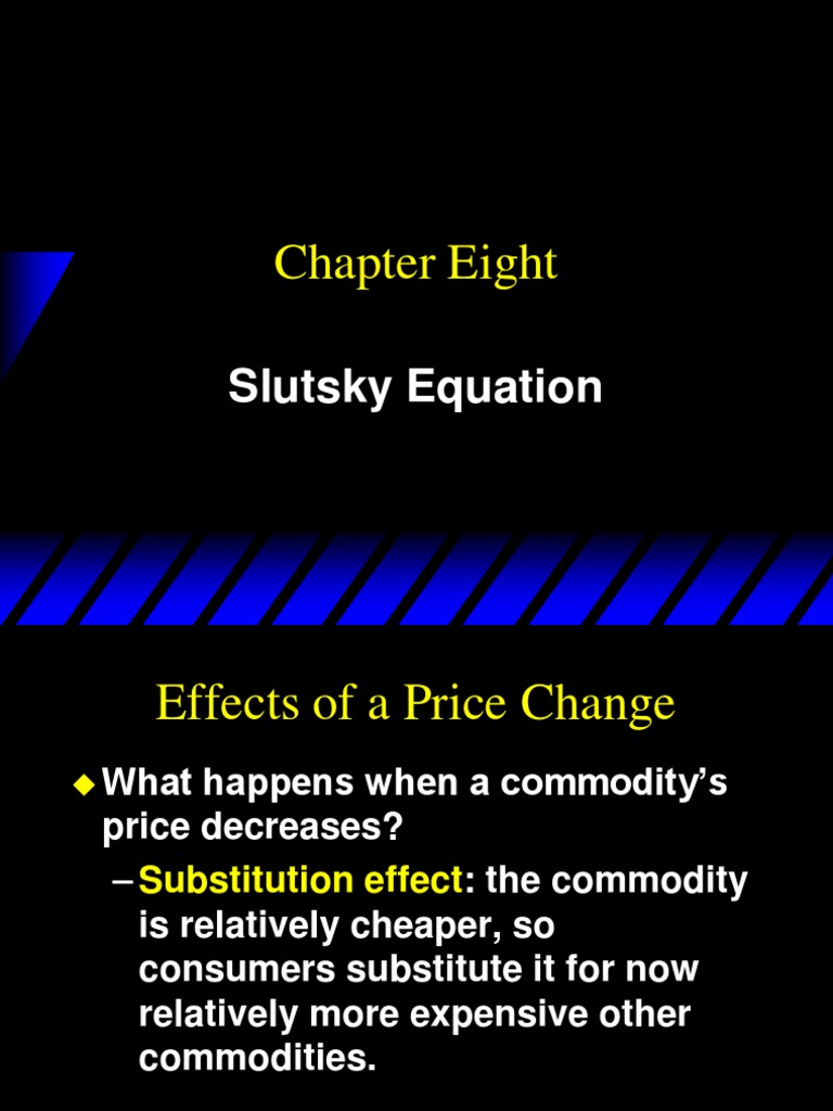 Income And Substitution Effect Pdf