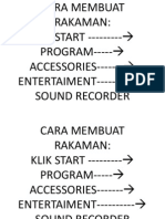 Cara Membuat Rakaman