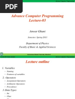 Lecture 03 ANWAR GHANI IIUI
