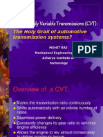 Continuously Variable Transmissions (CVT) :: The Holy Grail of Automotive Transmission Systems?