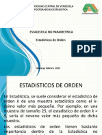 Estadisticos de Orden Nueva