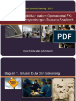 Peran RS Pendidikan Dalam Operasional FK:: Kebersamaan Pengembangan Suasana Akademik