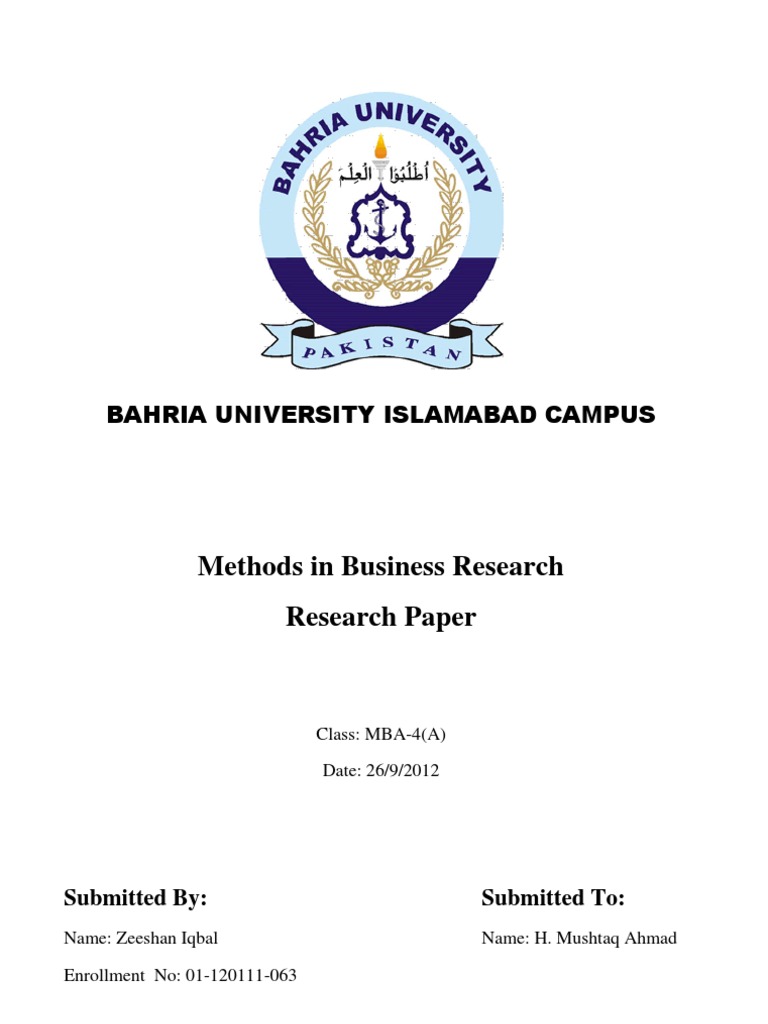 bahria university assignment front page