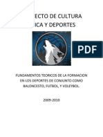 Proyecto de Cultura Fisica y Deportes