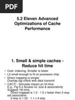 5.2 Eleven Advanced Optimizations of Cache Performance