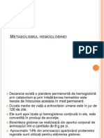 Metabolismul Hemoglobinei Prezentare