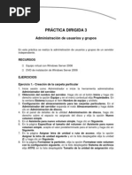 Práctica dirigida 3 - Administración de usuarios y grupos
